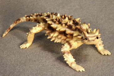 (image for) Thorny Devil Horned Lizard Hand-Painted Figurine
