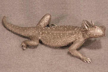 (image for) Flat-Tailed Horned Lizard Pewter Figurines