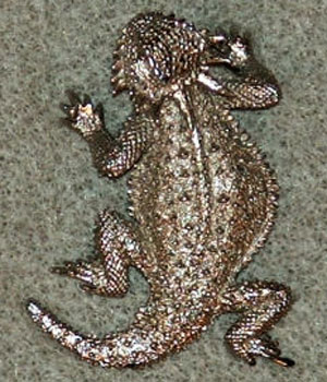 (image for) Flat-Tailed Horned Lizard Nickel/Silver Plated Scatter Pins