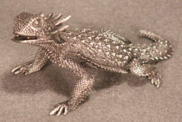 (image for) Regal Horned Lizard Pewter Figurines