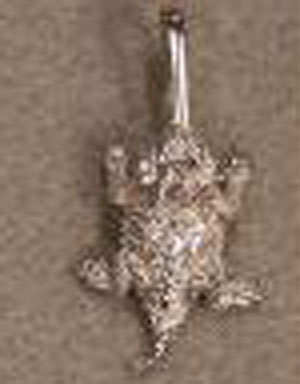 (image for) Texas Horned Lizard Nickel/Silver Plated Zipper Handles